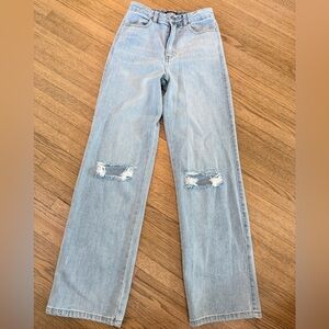 Katie J NYC Light Blue Straight Leg Jeans